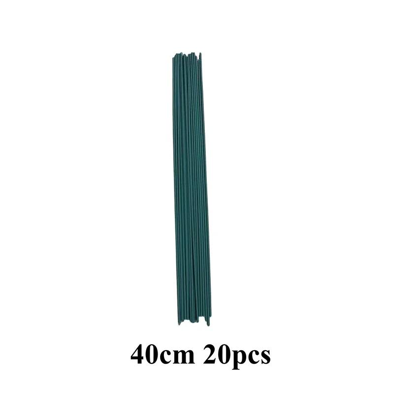 30/40cm Green Flower Stem Sticks DIY Floral Material Handmade Wire Stem Accessories Twist Bar Accessories