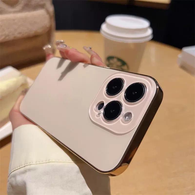 iPhone 17 Pro Max Frosted Case with Full Lens Protection for Apple 16 Pro
