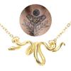 Fashionable Wrapped Serpents Necklace Delicate Snake Pattern Necklace Personalized Neck Chain Adornment for Gatheirngs