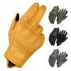 Motorcycle Gloves Breathable In Summer And Warm In Winter Off-road Motorcycle Anti Fall Touch Riding Gloves Retro Leather Gloves