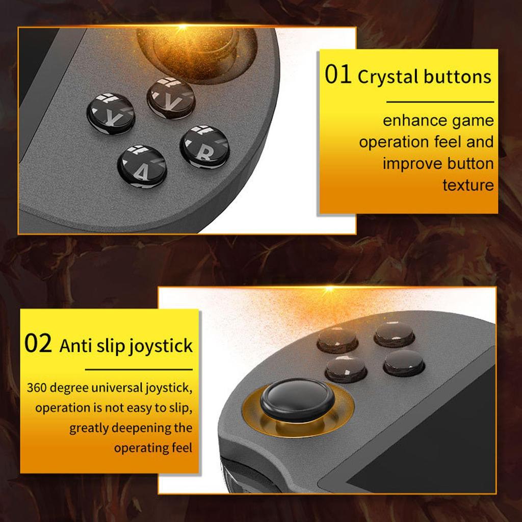 Handheld Retro Game Console, 4.5-inch 854x480 IPS Screen Portable Video Game Console, Built-in 64GB Classic Games, Supports 14 Emulators