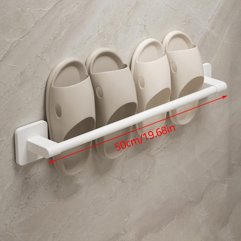 Portasciabatte da Bagno Senza Foratura Portasciabatte da Parete Slipper Storage Rack Camera da Letto Bagno Doccia Appendi Ciabatte da Bagno Organizzatore Babouche