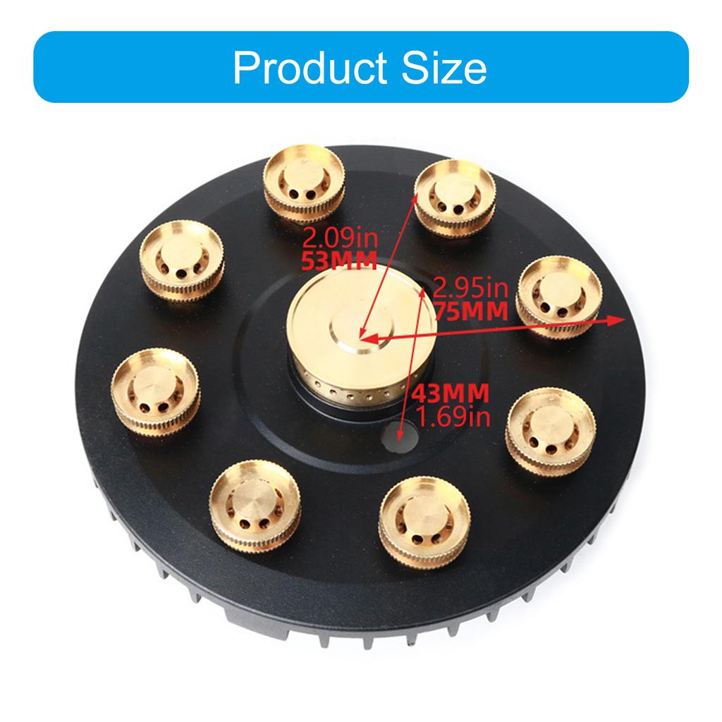 9 Cores Household Stove Accessories Stove Copper Nozzle Gas Stove Plate Fierce Fire Stove Part for Home Kitchens Outdoor