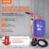 VEVOR 10Gal/40L Sandblaster Equipped with Nozzle Shut-Off Valve Pressure Gauge Ceramic Nozzle 2.5m Hose Filling Funnel Watertrap 6\" Rubber