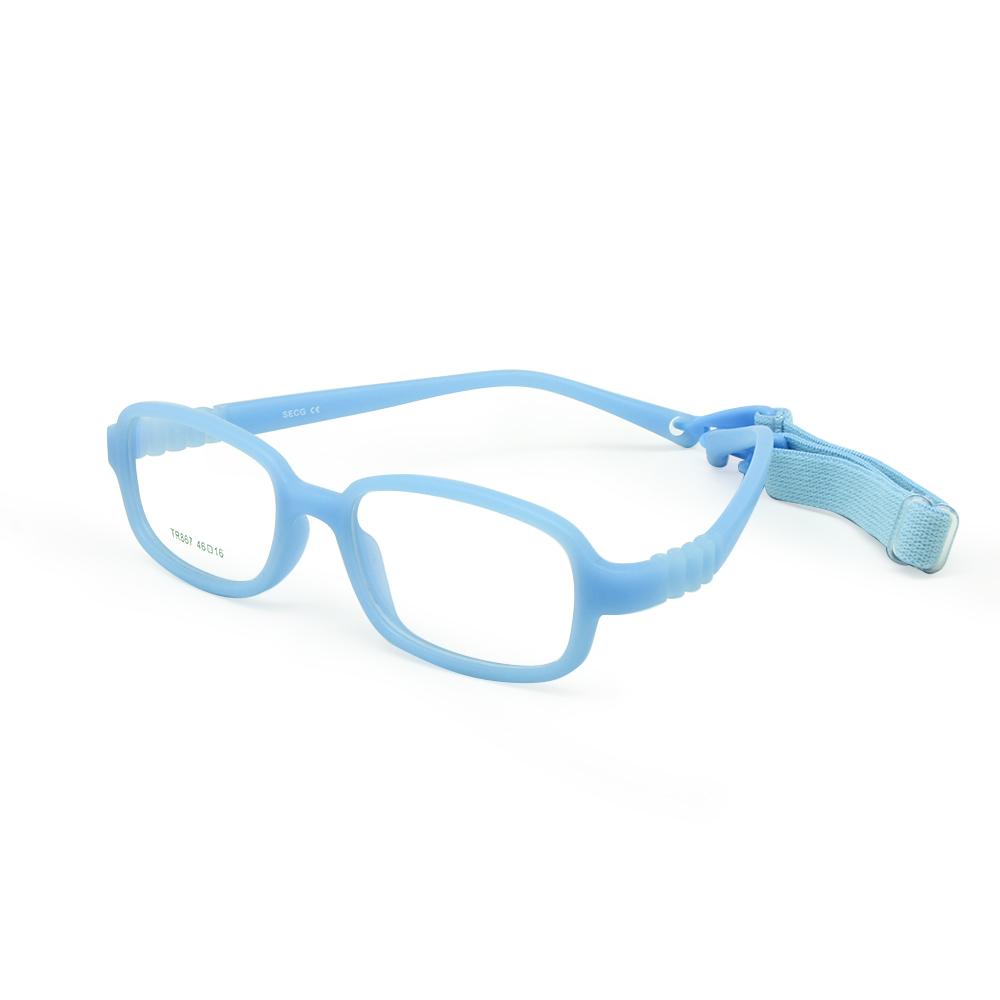 Flexible Kids Glasses Frame No Screw One-piece Design 46/16 Size 4-6 Years Adjustable Strap Boys Girls Optical