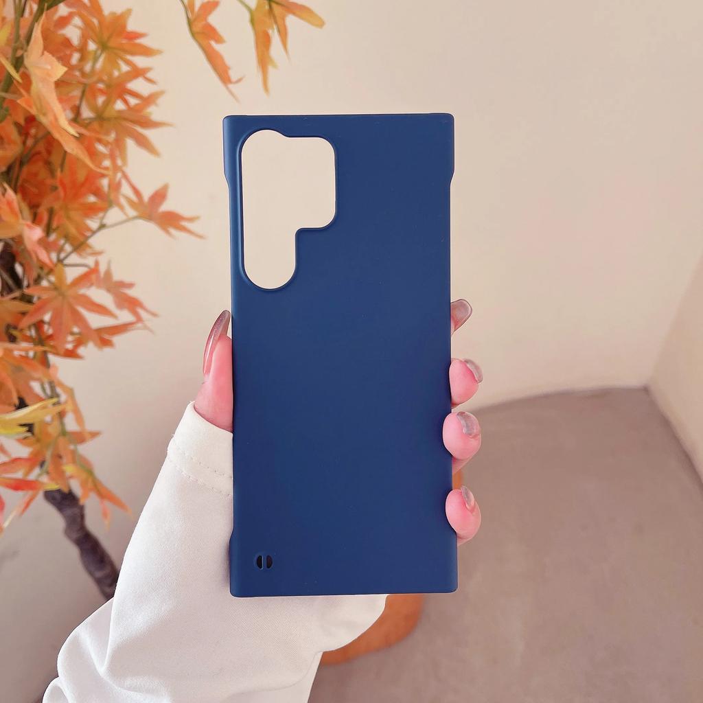 Slim Frameless Phone Case For Samsung Galaxy S24 S23 S22 S21 S20 FE S10 Note 20 Ultra 10 Plus Plastic Hard Matte Back Cover T03