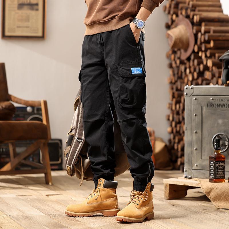 Retro Casual Loose Cuff Pants - Men’s Fashionable, All-Match Overalls