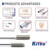 KJT M8 Sn 2mm Proximity Sensor Switch NON-Flush Inductive Detection Approach PNP NPN Normal Open Close with 2m Cable Wire