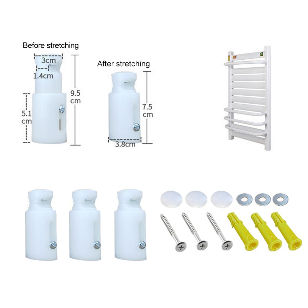 3pcs Heated Radiators Brackets Replacement Towel Rail Radiator Brackets Heated Wall Fixing Mounting Accessories