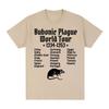 Bubonic Plague World Tour T-shirt Men Women Funny Mouse Rat Meme Gothic T Shirt Vintage Casual Oversized T Shirts Streetwear