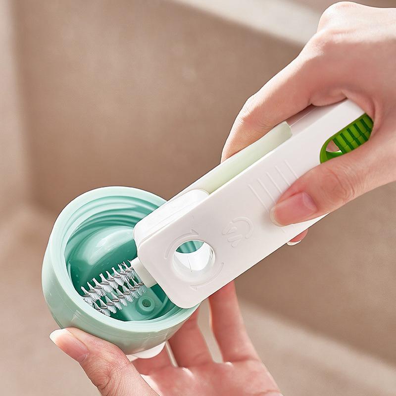 Four In One Cup Lid Brush, Portable Bottle Brush, Cleaning Brush Set, Cup Mouth Brush, Insulated Cup Brush, Cleaning Tool 1pcs