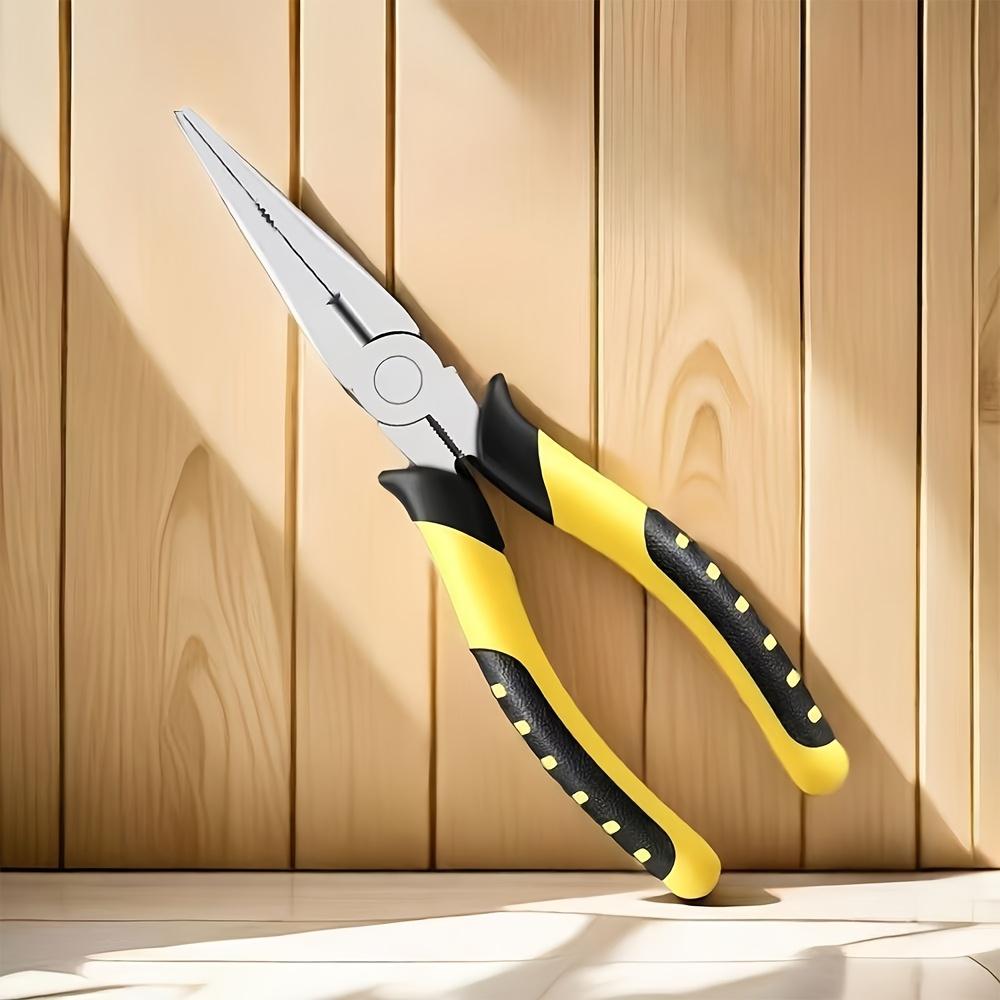 3pcs Carbon Steel Clip Set, 6 Inch Multi-Functional Clip, Wire Cutter with Anti-Slip and Rust- Pointed Clip for Indoor and Outdoor Maintenance Tools