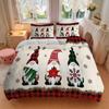 3Pcs Christmas Gnome Trio Bedding Sets For All Sizes New 3D Printed Bed Cover Comforter Duvet Cover Pillowcase Bedroom Decoration