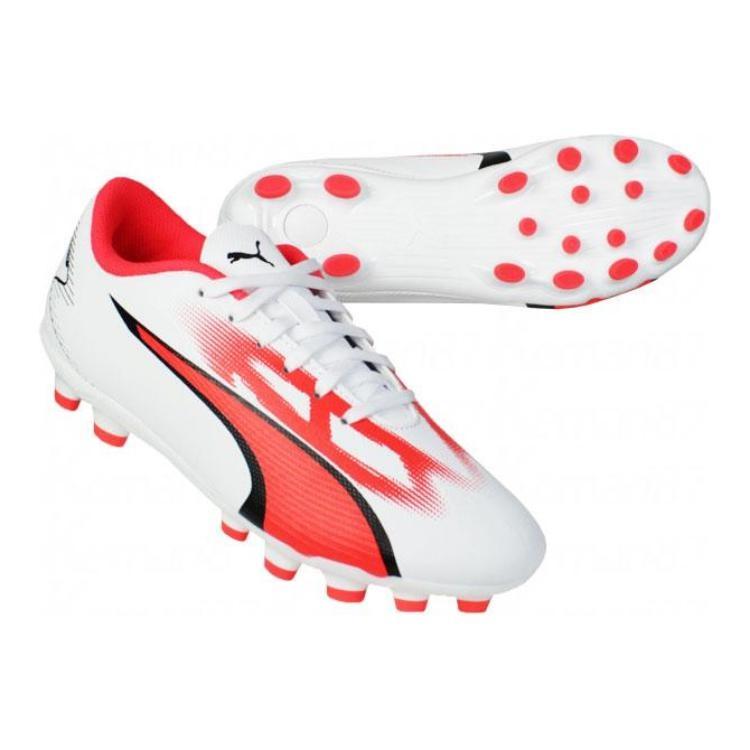 Puma Ultra Play Low Top Kids' Soccer Shoes White Yellow Kids' 107531-01