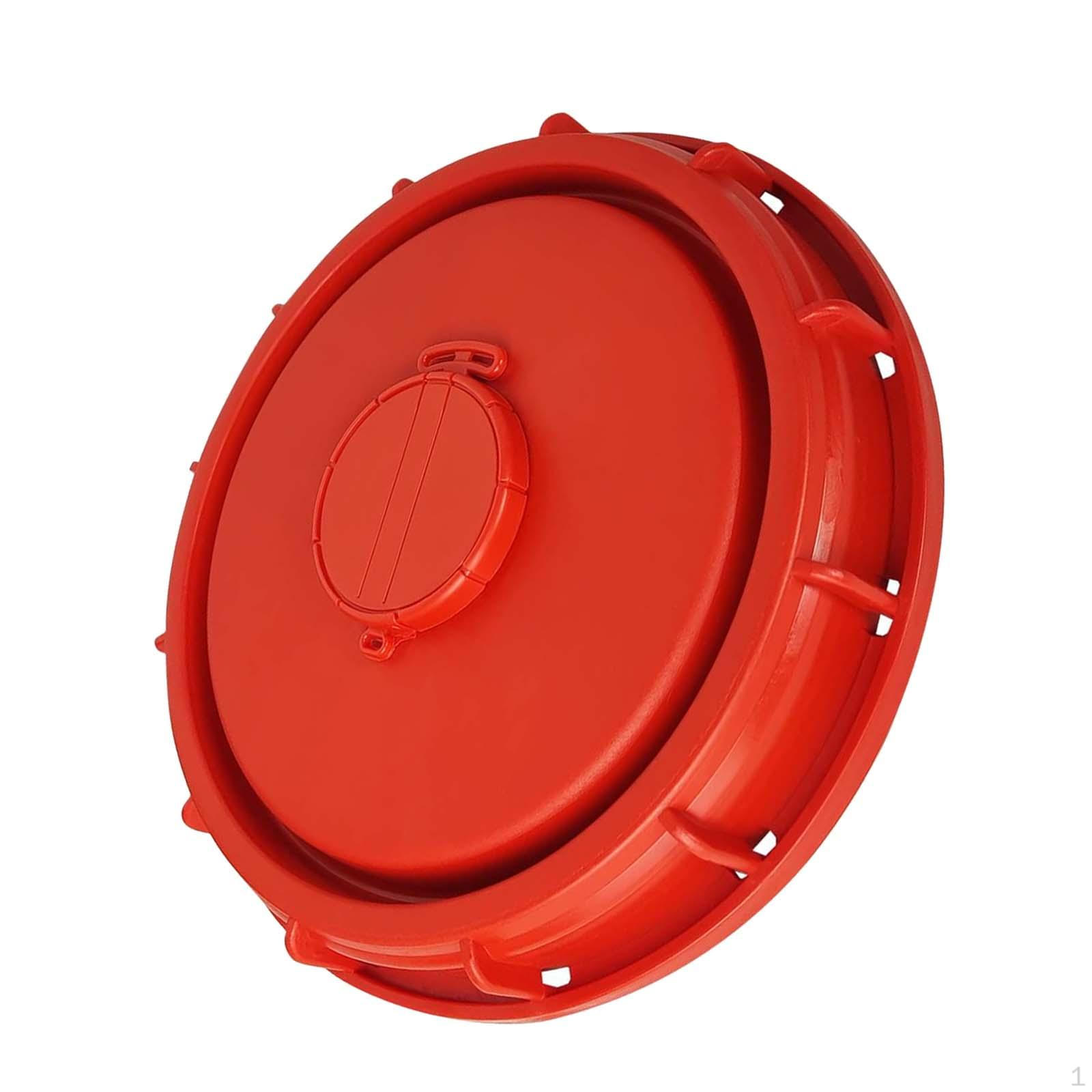 IBC Tote Lid Cover Water Tank Cap,Easy to Install,Easy Use,Red,9.6inch with Vent Hole