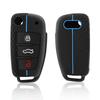 For  A4 B7 A6 C5 C6 A1 A3 8P TT Q3 Q2 Q7 TTS R8 S3 S6 RS3 RS6 Accessories Silicone Car Key Caps Case Cover Fob Keychain
