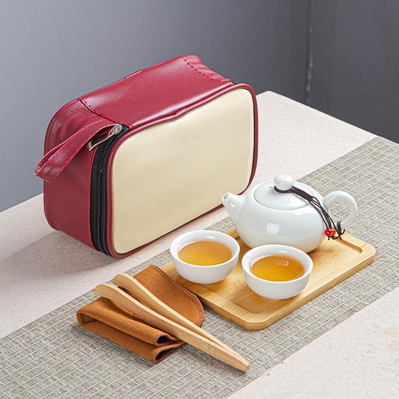 Tragbare Keramik Kuaike Tasse Ein Topf Zwei Tassen Reise Tee Set Haushalt Teekanne Teetasse Kleines Set Geschenke