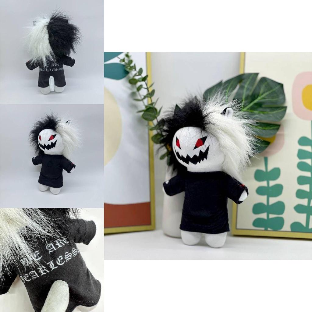 Zxc Cat Plush Halloween Black And White Grinning Cat Stuffed Toy 27cm/10.62in Height