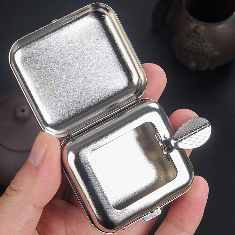 Mini  Ashtray for Car and Travel - Pocket Size Leak-Proof Ashtray, Portable Outdoor Cigarette Case Accessory Smoking Accessories