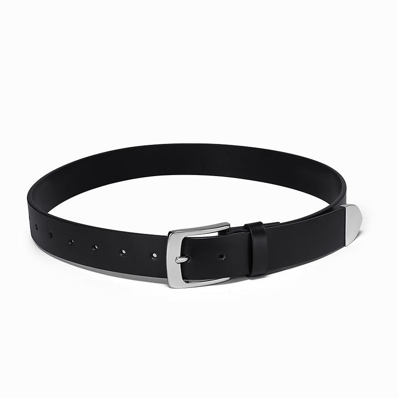 Punk belt female style retro designer style metal belt minimalist gender neutral style decorative belt