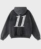 Sp Block Pigment Oversized Hoodie Black