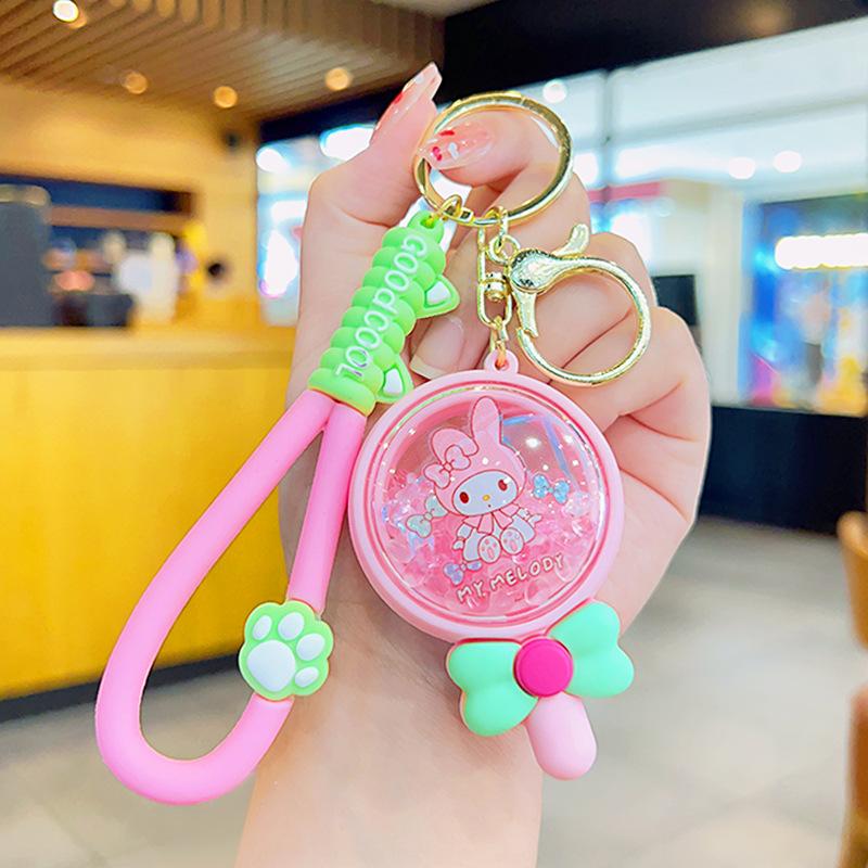 Cute Cartoon Cat Scented Bead Keychain Long Lasting Fragrance Backpack Charm Creative Small Gift Pendant