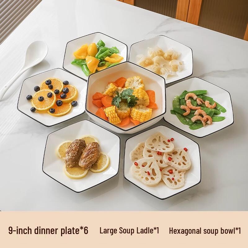 Nordic Ceramic Dinner Plate Set