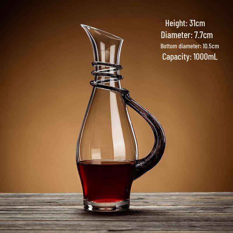 Premium Handmade Crystal Wine Decanter Set
