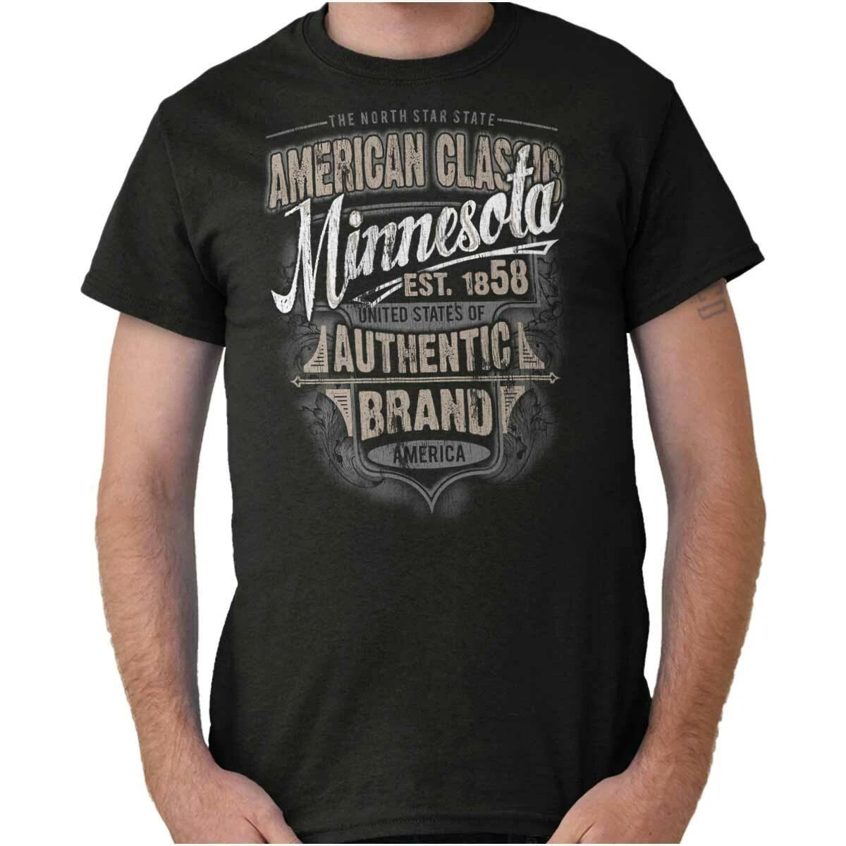 Minnesota American Souvenir Country MN USA Adult Short Sleeve Crewneck Tee XXL