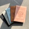 1Pc Russian Passport Holder Portable Air Ticket Protective Case Passport Gift Russia Personalised PU Multi-functional