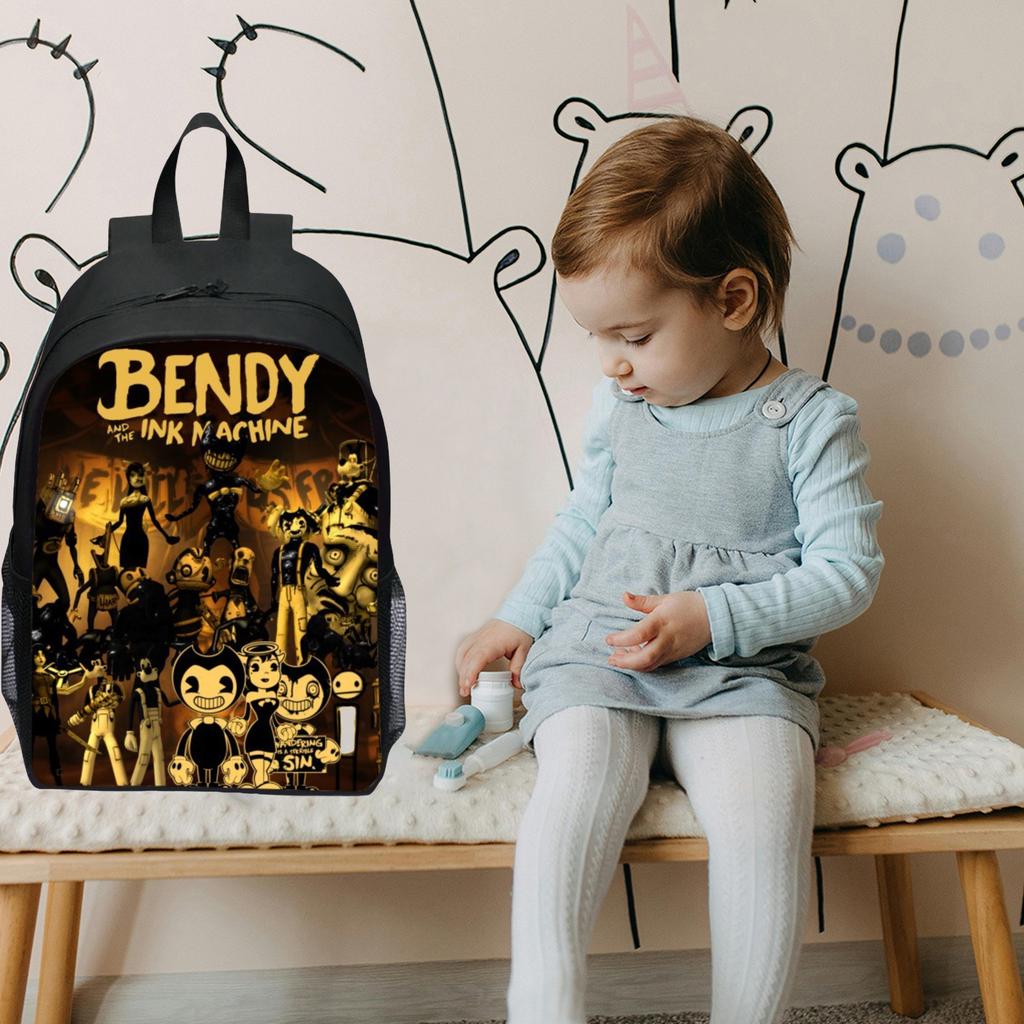 Large-capacity Backpack For Primary And Secondary School Students, Cartoon Shoulder Bag And Pencil Case For Children