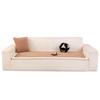 2025 New Winter Plush Thick Leather Non-Slip Sofa Cushion Cover