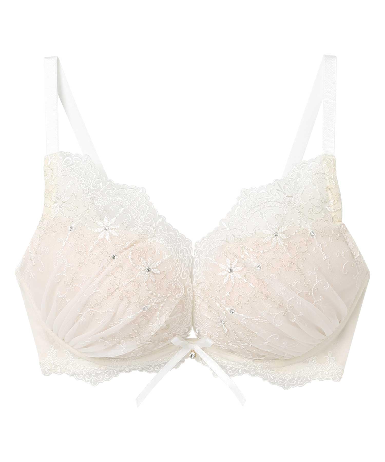 

Бюстгальтер с формованными чашками для более красивого легкого ношения Бюстгальтер BLH399 WH C65 [Amphi] полная грудь, [серия BLH399] Женский белый