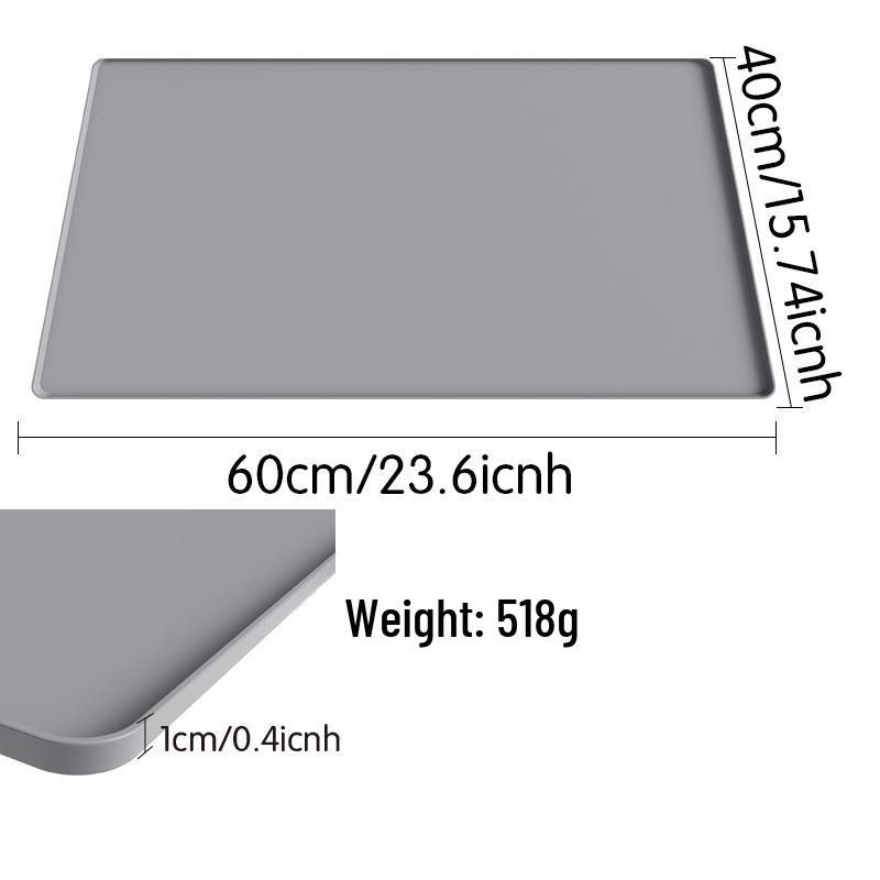 Cross-border Silicone Coffee Machine Mat: Non-Slip, Heat Insulation, Large Drying Tray for Bar or Dining Table