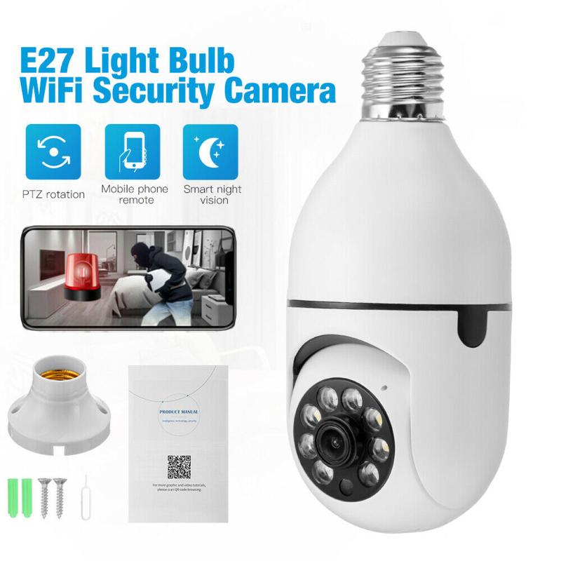 2 In 1 Home Wifi Camera Light Bulb 360 Degree Ip66 Waterproof Wireless Two Way Voice Intercom