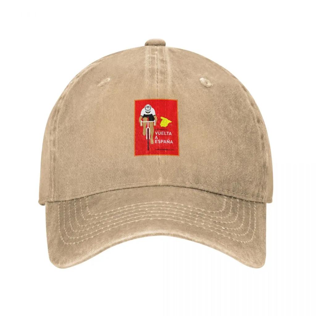 VUELTA A ESPANA Radrennen Werbedruck Baseballkappe Golfbekleidung Golfhut Unisex Hut Strand Große Größe Hut Damen Hüte Unisexs
