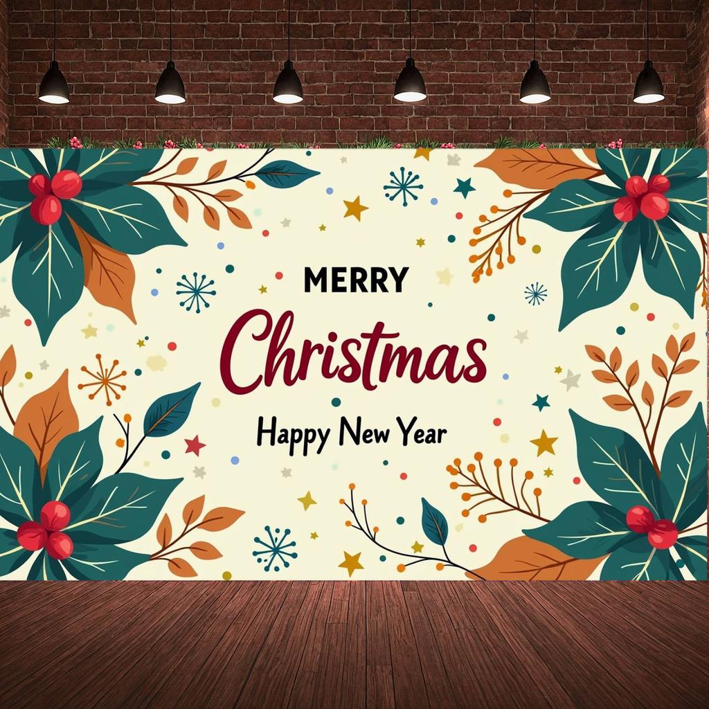New Year Banner Snowflake Pattern New Year Decoration Banner Holiday Banner Holiday For Holiday Gathering New Year Event