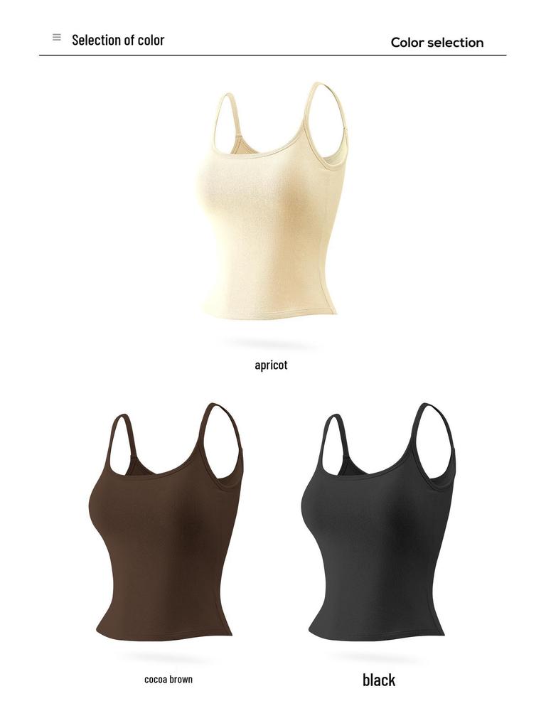 Women's Sling Vest with Chest Pads - Versatile One-Piece Bra Top