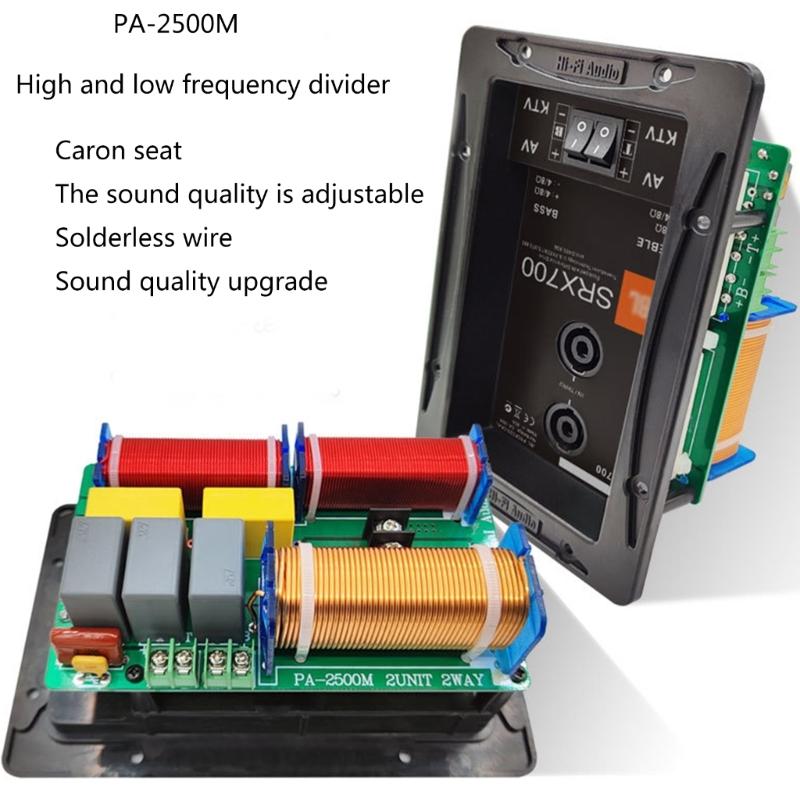 800W 2 Way Hifi Treble Bass Frequency Divider Home Video Sound Stereo Crossover Filters Devices Home Speaker DIY