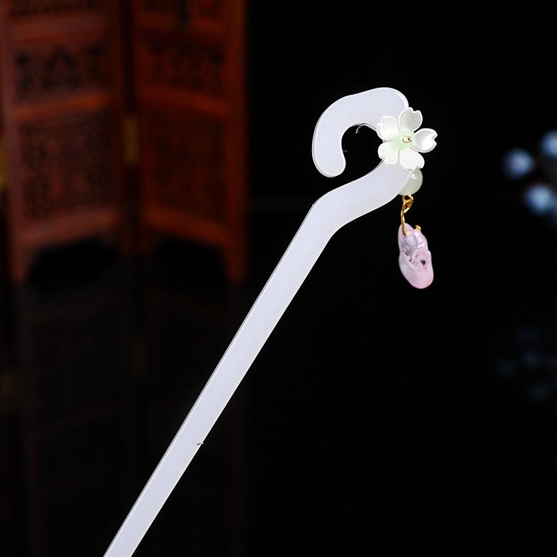 Antique-Style Wooden Hairpins: Chinese Qipao & Hanfu Headdress Accessories, Handmade for Hair Styling