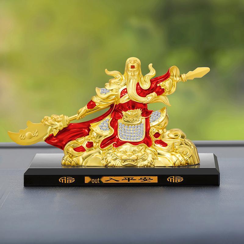 Guan Gong God of Wealth Car Perfume Alloy Ornament