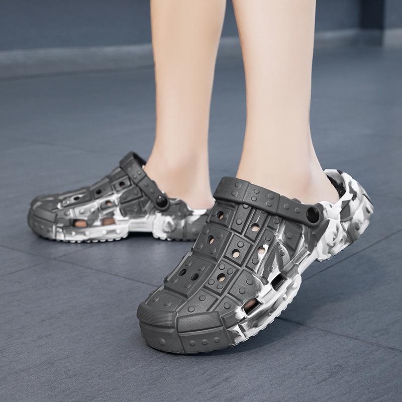 Men's Non-Slip Beach Shoes: Breathable, Soft-Soled, Two-Way Wear, Comfortable, Large Size, Perfect for Summer Outdoor Activities