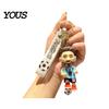 Keychain Charm Pendant, Football Star Figure Key Holder with Exquisite Craftsmanship Lanyard, Bag Pendant for Backpacks Handbags Cars Wallets