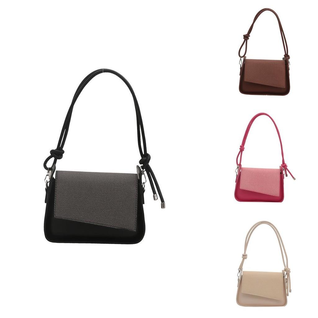 Chic And Stylish 2024 Korean Women's Handbag Color Block Design Shoulder Bag