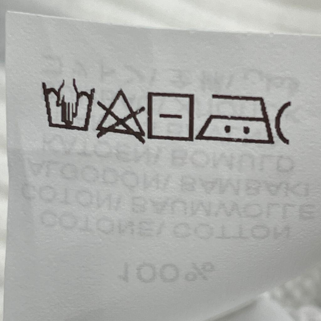 BRUNELLO CUCINELLI 2021 White Cotton Border Knit Sweater tops 46 White x navyUsed