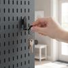10Pcs Storage Rack Organizer Hole Board Hook J Shape Hardware Tool Oblique Hanger Utility Locking Kit Wall Mount Pegboard Hooks