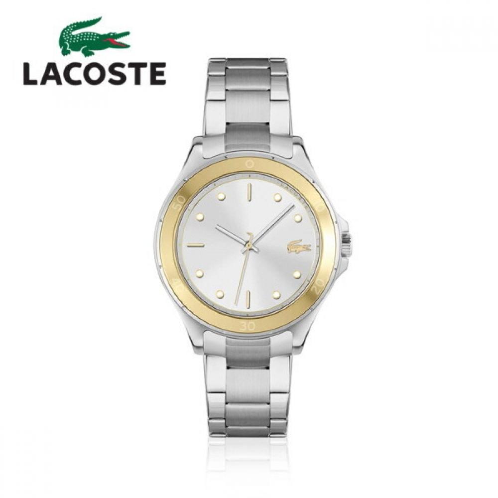LacoSte Women S wriStwatch Metal Quartz Swing silver (gold point 38mm)