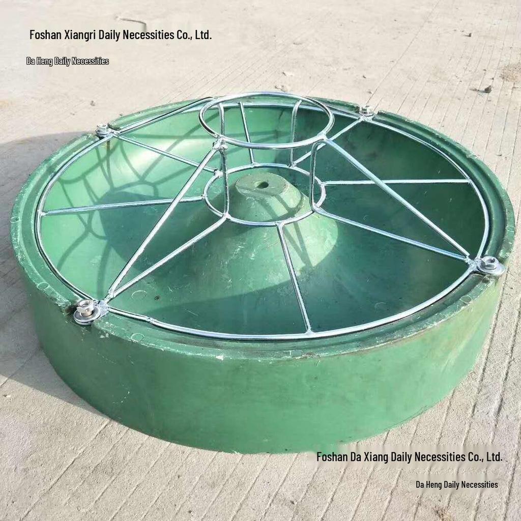 Composite BMC Round Trough Piglet Feeder: Ideal for Breeding Pig Stys