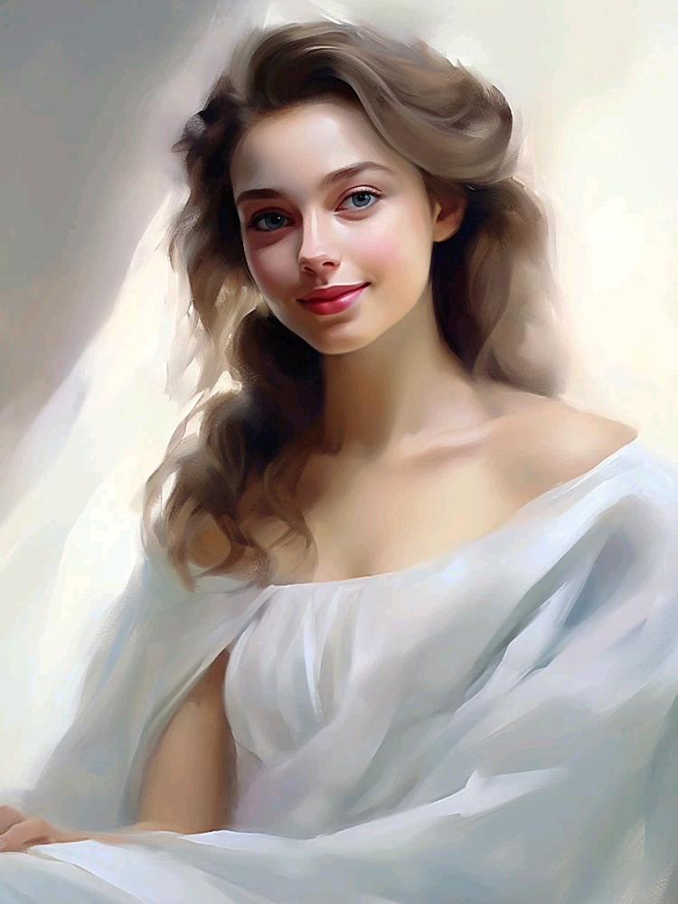 5DDIY Diamantmalerei Weibliches Porträtbild Vollquadrat Rund Diamantstickerei Porträt Mosaik Blume Heimdekoration