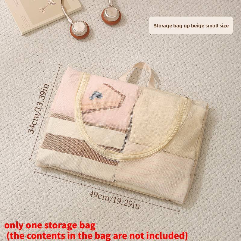 Travel Storage Bag Large Capacity Mesh Breathable Luggage Organizer For Clothing And Accessories